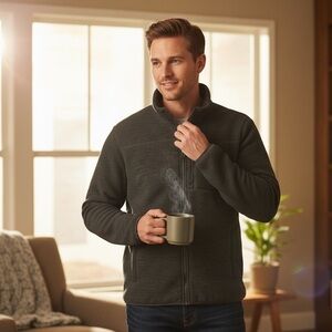 32 Heat Zip-up Sweater